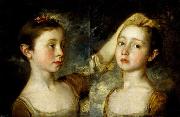 Thomas Gainsborough Mary and Margaret Gainsborough, the artist's daughters France oil painting artist
